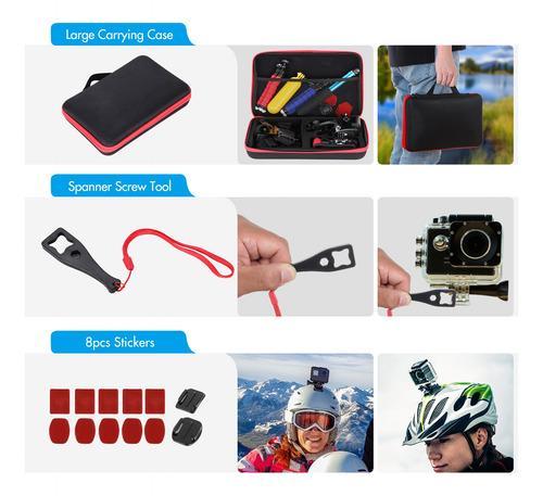 Imagen 4 de 6 de Kit De Montaje Para Cámara Con 7 Xiaomi 5 Con Insta360 Sport