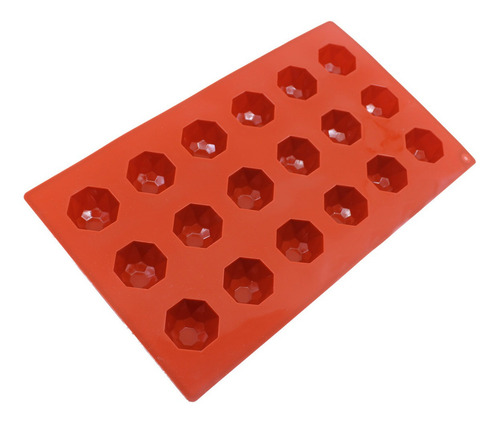 2 Moldes De Silicon De Esfera Pentagonal Prisma Chocolates Color Marrón