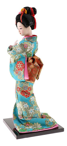 A Figura De Gueixa Brocado Kabuki