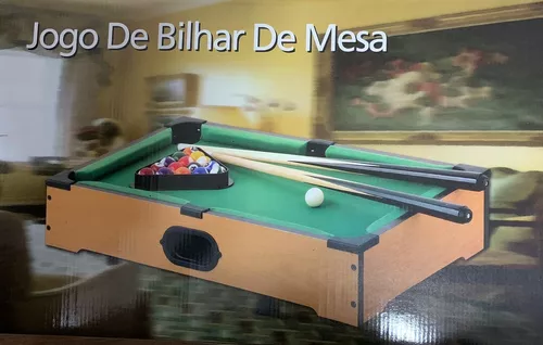 Kit Mini Mesa De Bilhar E Pebolim Jogos Brinquedo Infantil