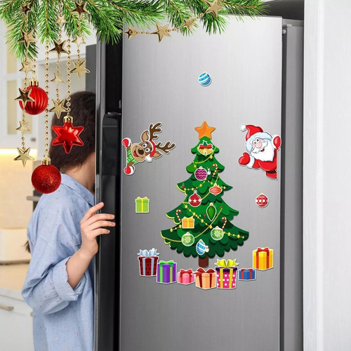 Y1b Manes De Árbol De Navidad Para Refrigerador,pegatinas