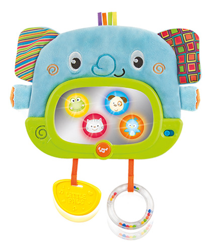 Móvil Espejo Musical Interactivo P/cuna Coche De Bebé Winfun Elefante