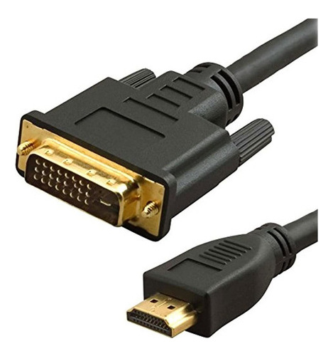 Link Depot Dvi-2-hdmi Cable Hdmi A Dvi Chapado En Oro - 6 Pi