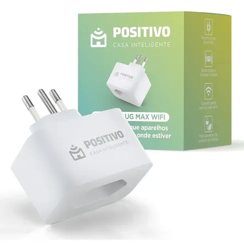 Smart Plug Max Wi-Fi Positivo Casa Inteligente MAX, 16A, NBR 1413...