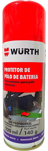 Protetor De Polo Borne De Bateria Wurth Evita Corrosão 220ml