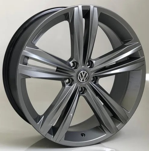 Par De Rodas Tiguan Rline Aro 18 5x100 Golf S18(2unid)+bicos Cor Gb