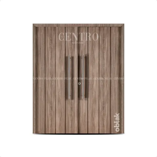 comprar Puerta Oblak Línea Eterna Puerta Doble  Modelo 1115 Nogal