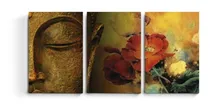 Comprar Cuadros Tripticos Buda Zen Orientales Arte Abstracto Moderno