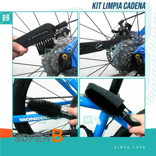 Imagen 2 de 9 de Kit Limpia Cadena Bicicleta Completo Super B Tb-32950 -racer
