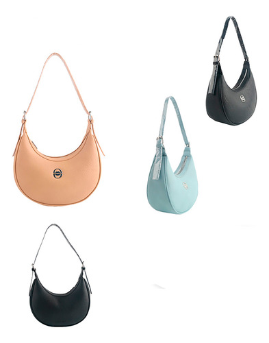 Cartera Las Oreiro 28215 Acabado De Los Herrajes Níquel Color Celeste Correa De Hombro Celeste Diseño De La Tela Lisa