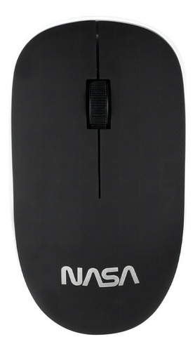 Mouse Inalámbrico De Nasa 3 Botones Tecnología Plug & Play Color Negro