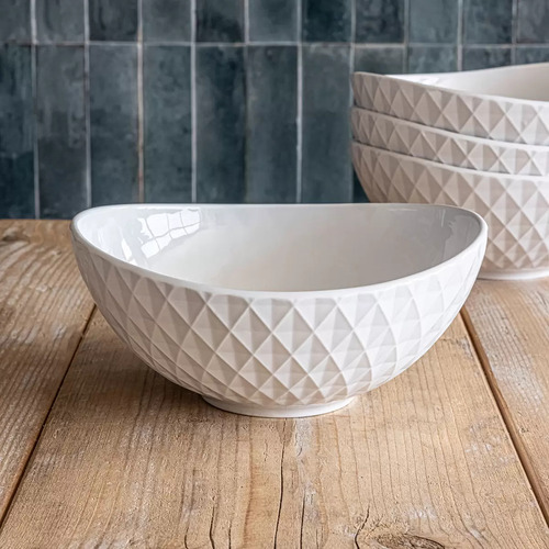 Tazones Para Servir La Comida De 1 Litro 4 Pzs De Ceramica