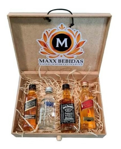 Kit Miniaturas 03 Whiskys E 01 Vodka - Em Mdf