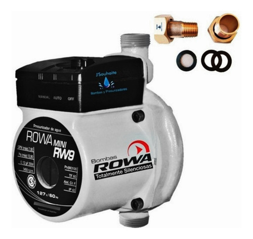 Presurizador De Agua Doméstico Bomba Rowa Mod. Mini-rw9