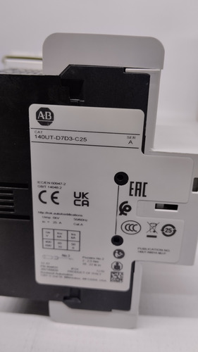 Allen Bradley 140ut-d7d3-c25 Circuit Breaker Motor 3 Pole (Usado)