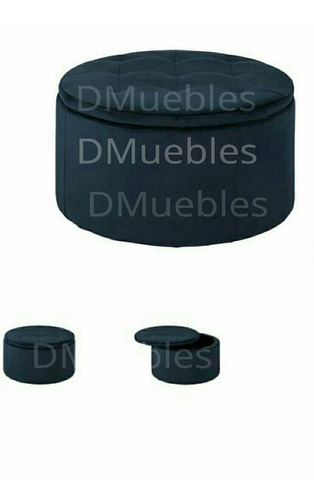 Dmuebles Cyberdays Remate Puff Baul Redondo Ultracuero+envio