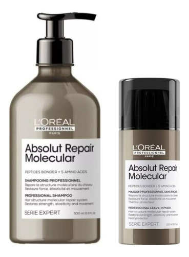 Shampoo Y Mascarilla Leave In Absolut Repair Molecular