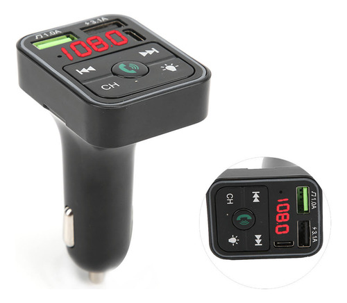 Transmisor Fm 12v/24v 5.0 Reproductor De Mp3 Para Teléfono C