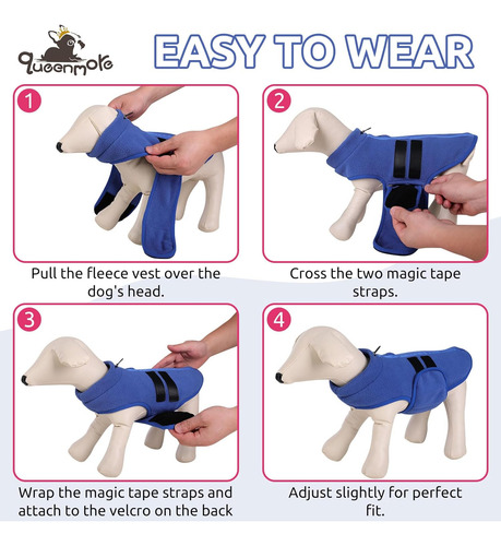 Chaleco Para Perro Pequeño Queenmore De Polar Suave