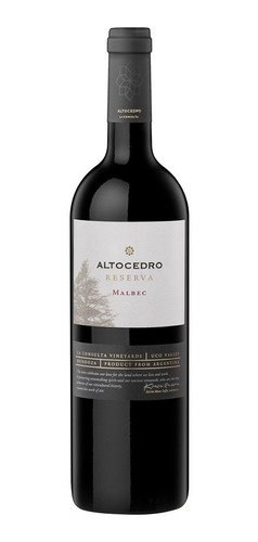 Vino Altocedro Reserva Malbec 750ml. - Envíos