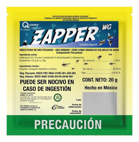 Zapper Insecticida Mosquicida Específico Todo Tipo Moscas 