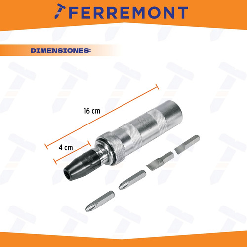 Desarmador De Impacto Con 4 Puntas S2 3/8 Truper 101176