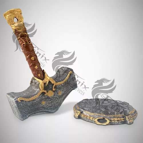 Mjölnir - Martelo de Thor de God of War Ragnarok Kratos