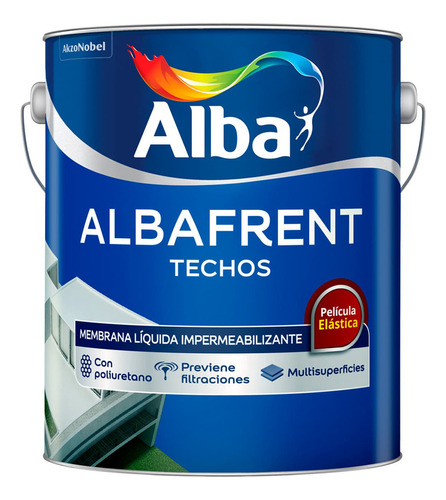 Albafrent Techos Membrana Líquida 10kg Blanco.