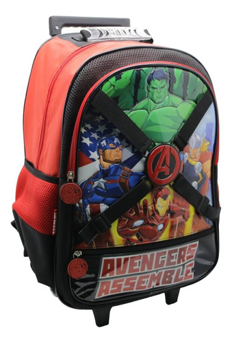 Mochila Avengers 18 Pulgadas Con Carro Cresko 