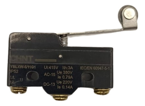 Microswitch Palanca Larga Con Rodillo Chint 15a 1nc+1no