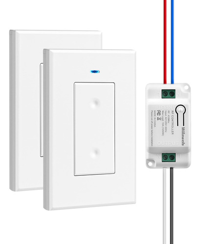 Kit De Receptor E Interruptor De Luz Sem Fio Com