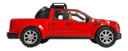 2 Vehiculos A Friccion Camioneta Trailer Pickup Track C Color Rojo