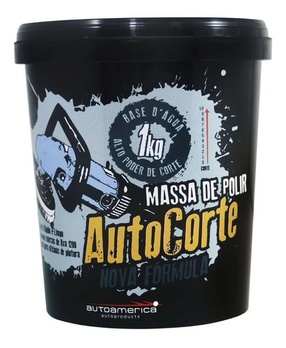 Massa De Polir Auto Corte 1kg Autoamerica