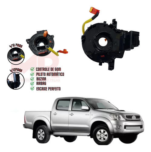 Cinta Fita Airbag Hard Disk Buzina Toyota Hilux 2005 A 2015