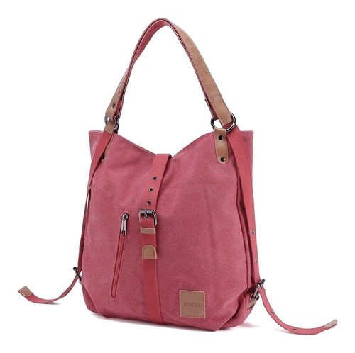 Bolso De Mano De Lona Bidireccional Vintage Para Mujer, Bols