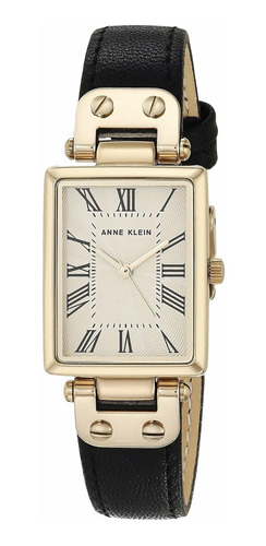 Reloj Mujer Anne Klein Ak-3752crbk Cuarzo Pulso Negro En