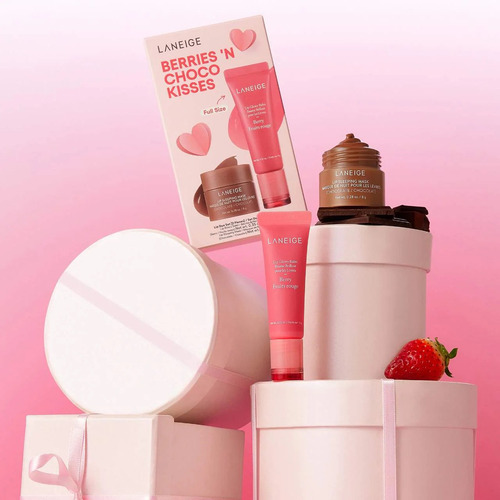 Laneige Bálsamo Y Mascarilla Para Labios Berries Y Coco Set