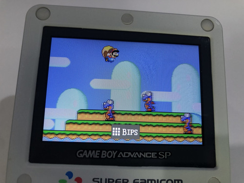 Gameboy Advance Sp Mod Pantalla Ips 8 Brillos 6 Mod Color Snes (Usado)