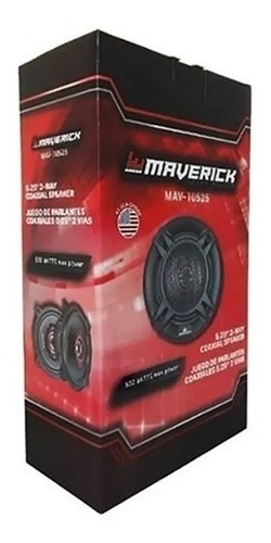 Imagen 5 de 9 de Juego Parlantes P/auto 5 Pulgada Maverick 50w Coaxial 2 Vias