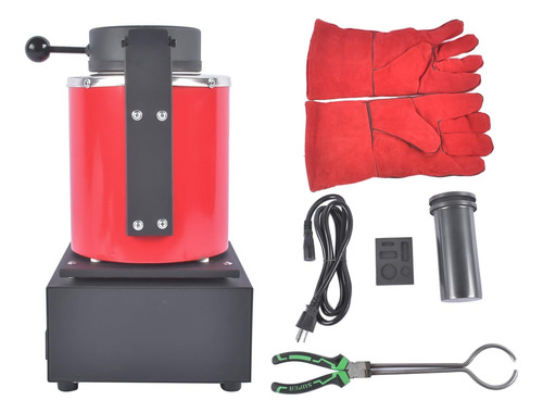 Forno De Fusão De Ouro De 2kg, 1500w, 1150 °c Com Cadinho