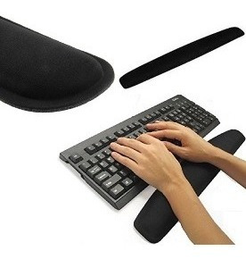 Pad Gel Descansa Muñecas Teclado Soporte Ergonómico 