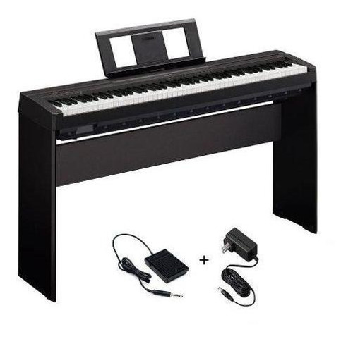 Combo Piano Yamaha P45 Soporte L85 Fuente Pedal - Plus