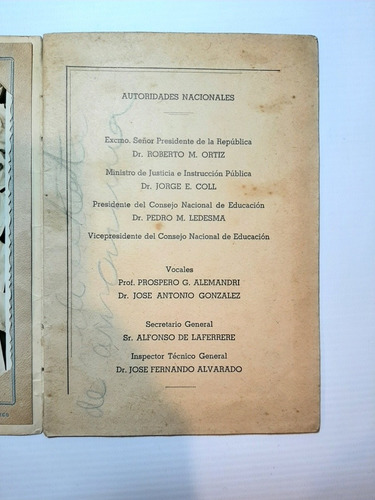 Imagen 2 de 6 de Antigua Libreta Escolar Presidente Ortiz Unica Ro 1327