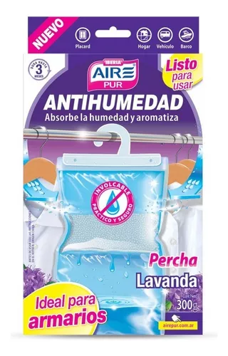 Antihumedad Percha Placard Aire Pur Protege Ropa