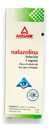 Nafazolina 1 Mg/ml Solución Oftálmica C/15 Ml Amsa