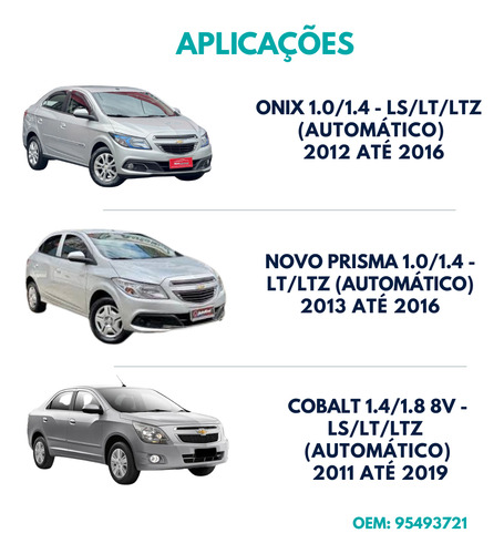 Kit 2 Coxim Cambio Automático Onix Spin Cobalt Prisma Sonic
