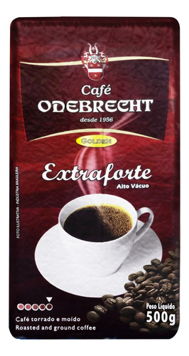  Café Odebrecht Golden torrado e moído a vácuo extraforte pacote 500g