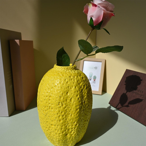 Florero Estilo Limón Florero En Forma De Limón Soporte Para