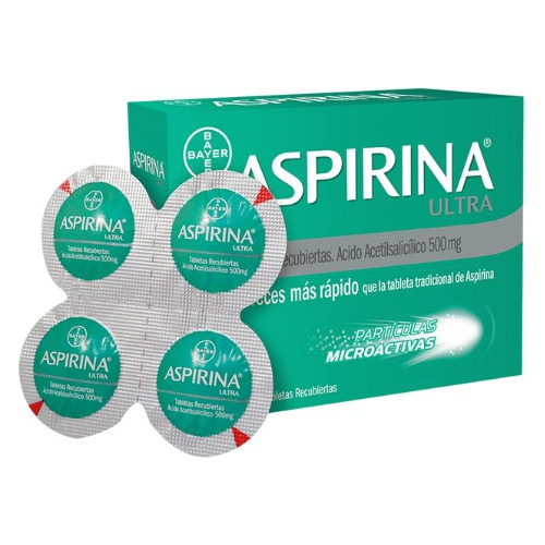 Aspirina Acido Acetilsalicílico 500 Mg Tabletas