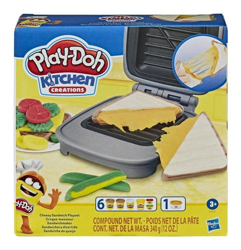 Play Doh Kitchen Creation Queijo Quente Stretch Hasbro B7623
